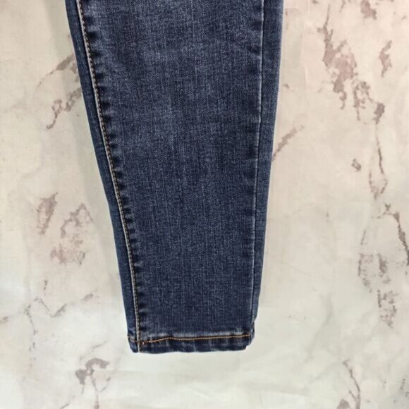 Popsugar Jeans Womens 10 High Rise Skinny Crop Denim Dark Medium Wash - Picture 4 of 12